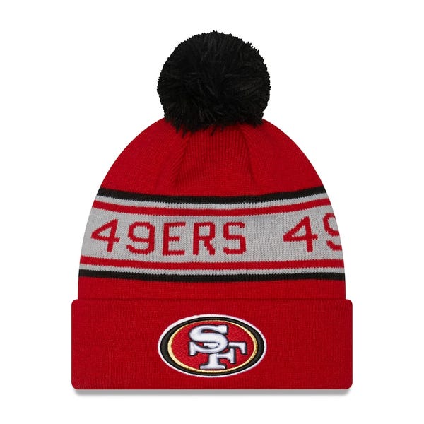 San Francisco 49ers New Era Women's 2023 Salute To Service Cuffed Pom Knit  Hat - Black