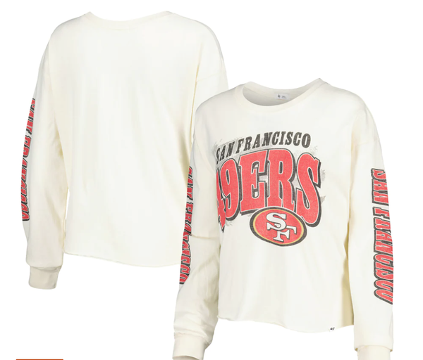 San Francisco 49ers New Era Throwback Colorblocked Pullover Hoodie