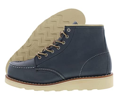 6-inch Classic Moc Leather Indigo Boots
