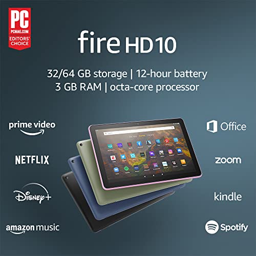 Amazon Fire HD 10 tablet, 10.1", 1080p Full HD, 32 GB