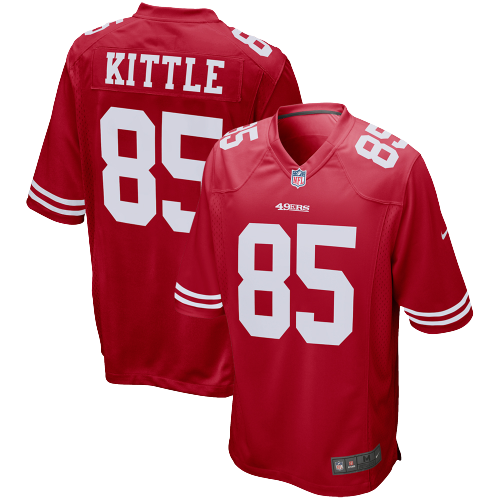NFL Pro Line Men's George Kittle Scarlet San Francisco 49ers Team Jersey