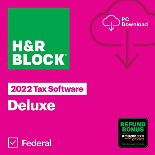 H&R Block Tax Software Deluxe