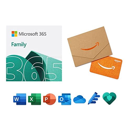 Microsoft 365 Family  + $50 Amazon Gift Card