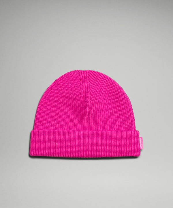 Close-Fit Cotton-Blend Ribbed Beanie