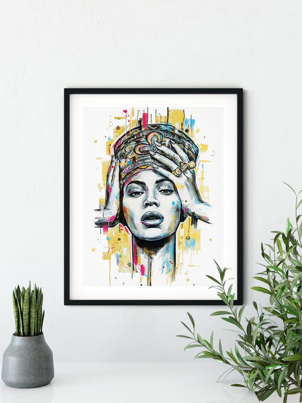 Queen B- Bey | Art Print,