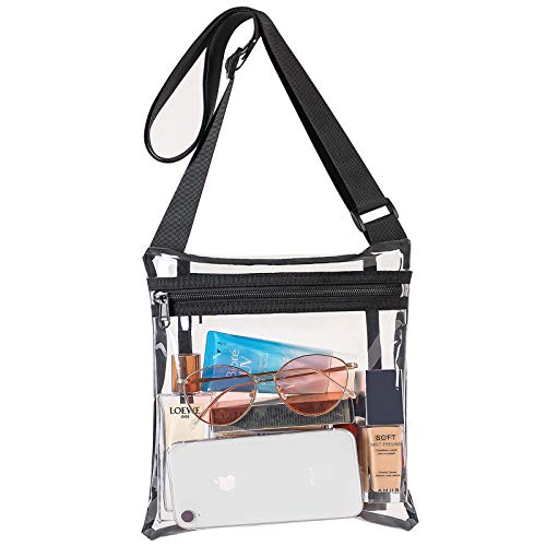 Vorspack Clear Bag Stadium Approved Clear Concert Purse with Inner Pocket