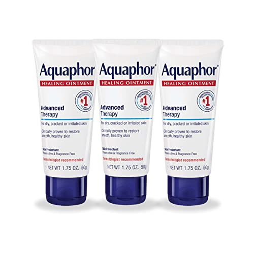 Aquaphor Healing Ointment - Travel Size Protectant for Cracked Skin (Pack of 3) 