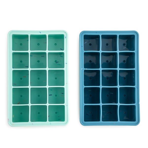 Thyme & Table Silicone Ice Cube Tray  2-Piece Set