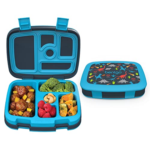Bentgo® Kids Prints Leak-Proof, 5-Compartment Bento-Style Kids Lunch Box 