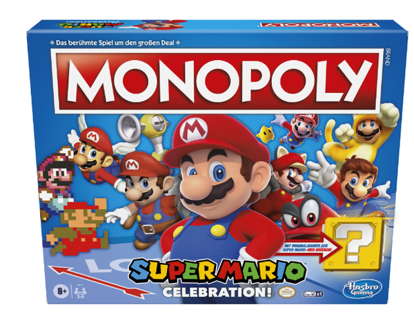 Monopoly Super Mario Celebration Edition-spel voor kinderen van 8 jaar en ouder