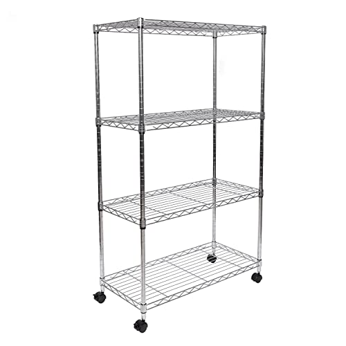 Seville Classics Solid Steel Wire Shelving Storage Unit 