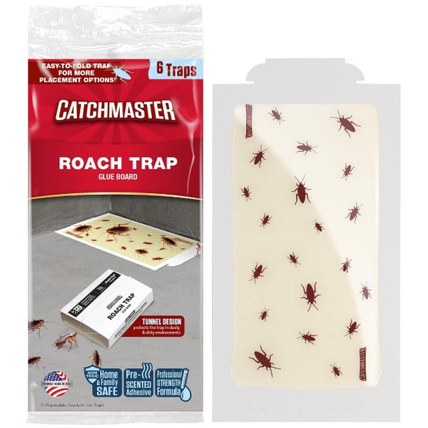 Catchmaster Mouse & Pest Glue Board Bundle, 36 Glue Boards & 6 Pack Large  Glue Traps, Rat & Mouse Traps Indoor for Home, Pre-Scented Pest Control