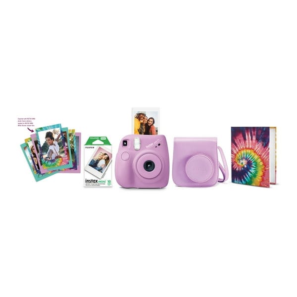Fujifilm Instax Instax Mini 12 Camera Kit including Case Album 10 Shots &  Stickers - Lilac